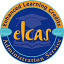 ELCAS logo in dark mode